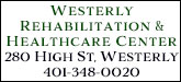 Westerly Rehabilitation & Healthcare Center Sponsorship Banner